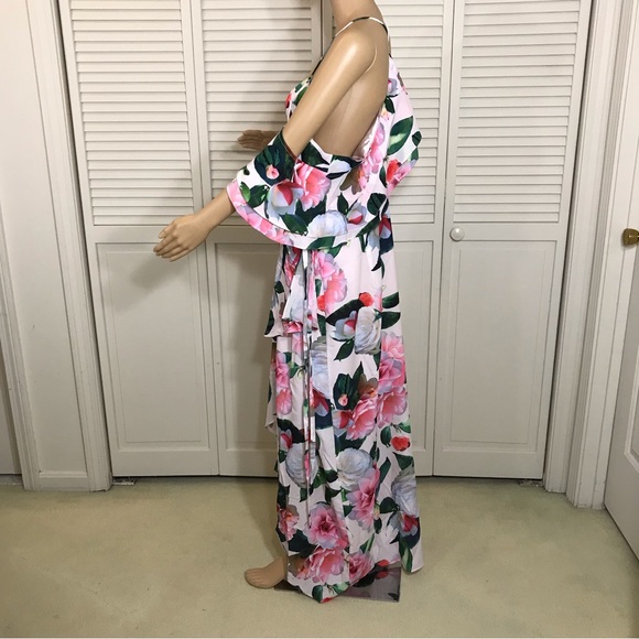 NWT CITY CHIC Garden Maxi Dress Pink Size 18 - Picture 13 of 16